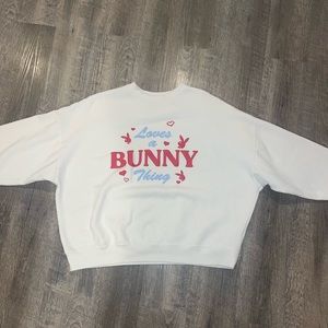 PLAYBOY sweatshirt loves a bunny thing size S
